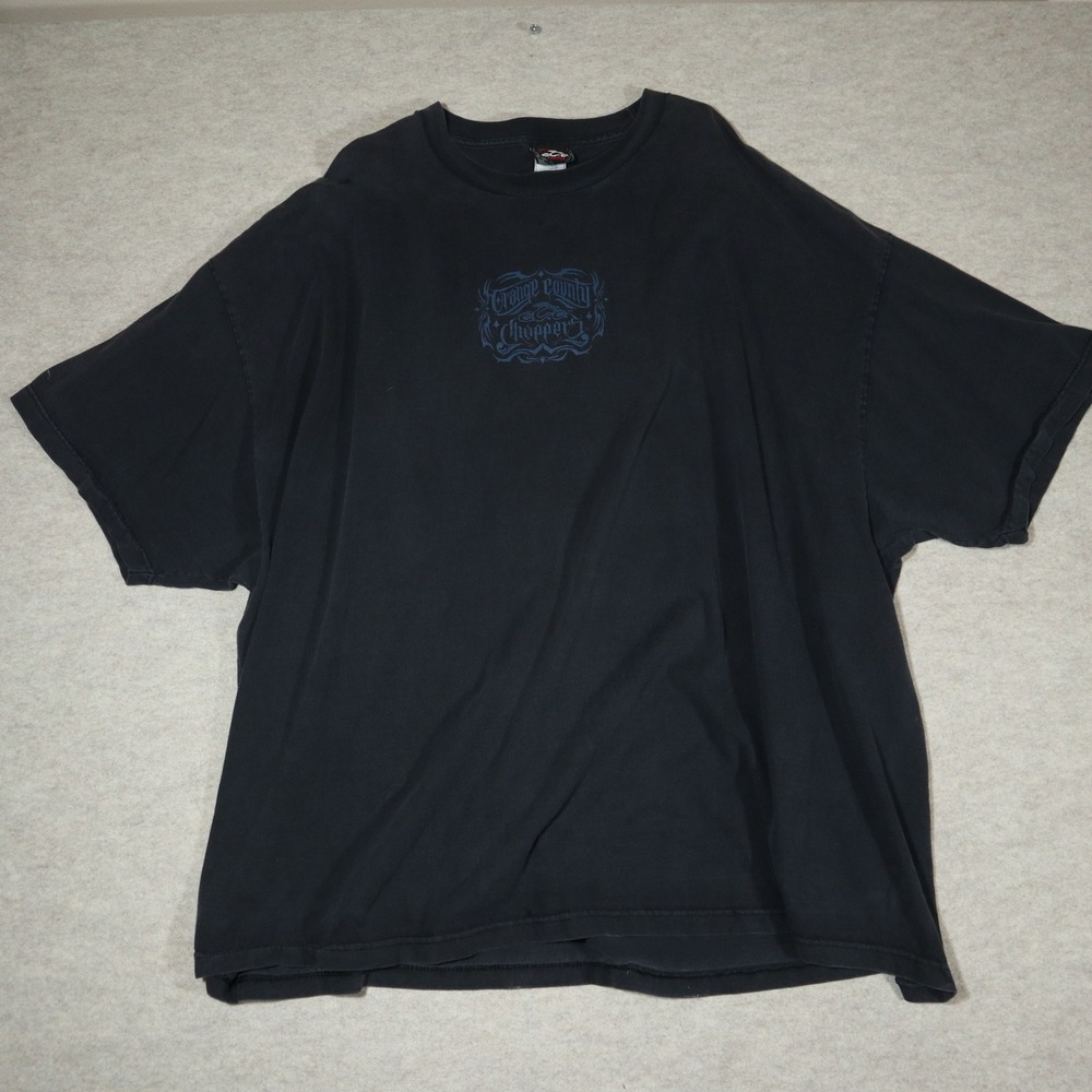 Orange County Choppers T-Shirt Mens 5XL Black Blue Graphic Biker Y2K Streetwear